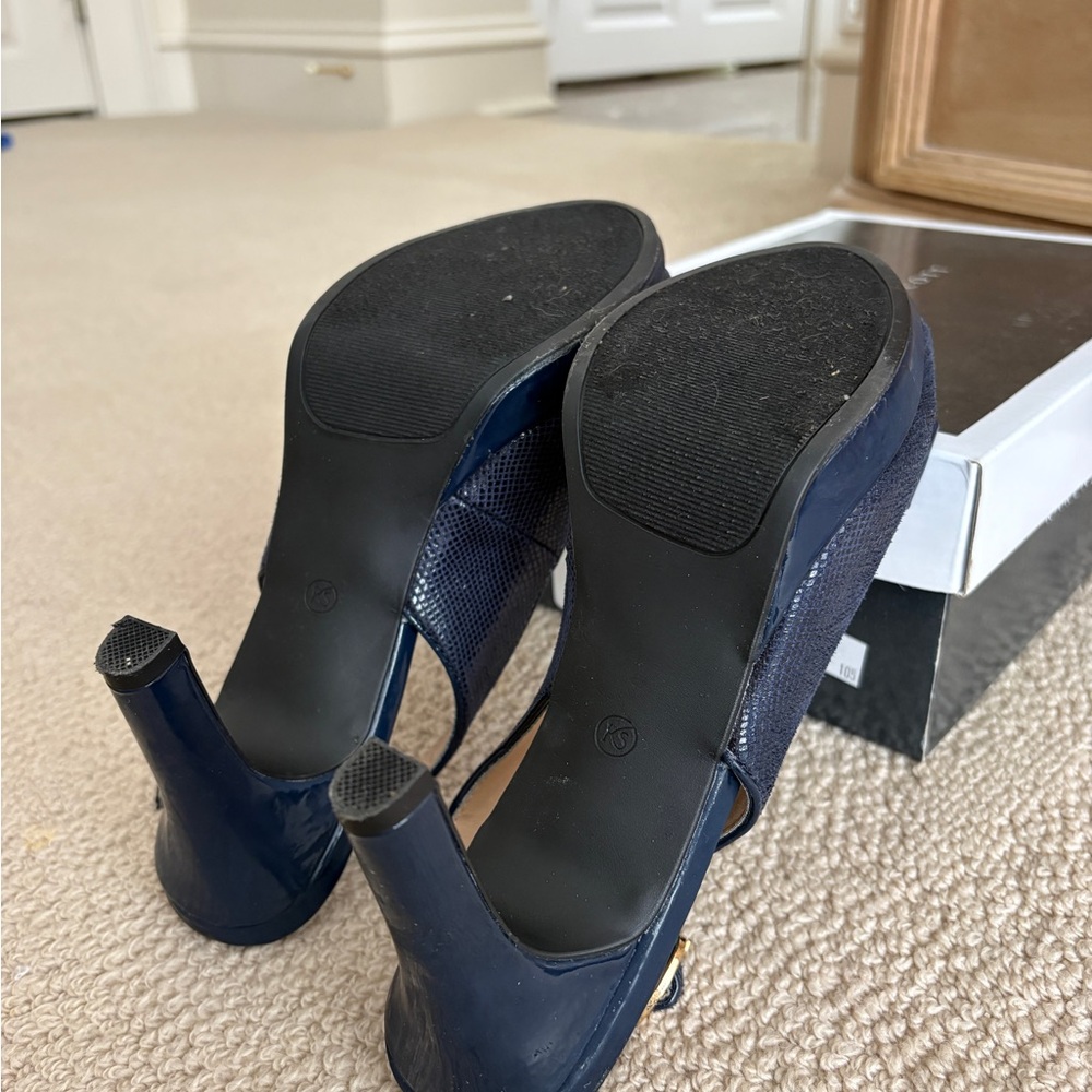 Karen Scott Women's Blue Wedge Slingbacks - Picture 5 of 5